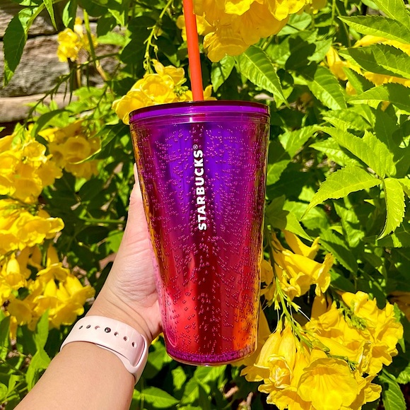 ❌LAST SET❌⭐️BRAND NEW STARBUCKS GLITTER TUMBLER CUP SET⭐️ - Picture 3 of 4